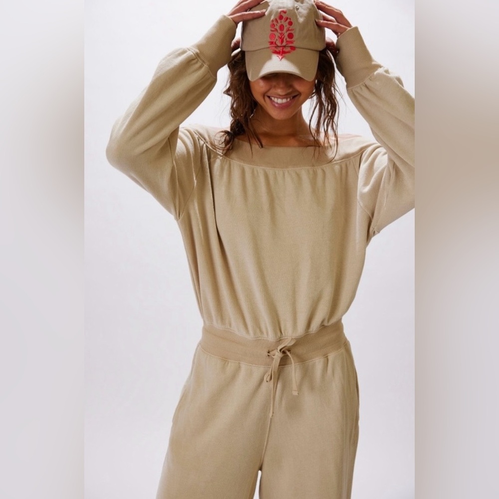 FLAW🤎FP Movement One To Beat Onesie XS Tan NWOT - Picture 4 of 10